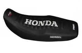 FUNDA ASIENTO HONDA NXR 125 BROS NEGRO/NEGRO/BLANCO FMX (MXH HFS 18NNB)