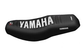 FUNDA ASIENTO YAMAHA CRYPTON MOD VIEJO NEGRO/NEGRO/BLANCO FMX (MXY HFS 72NNB)