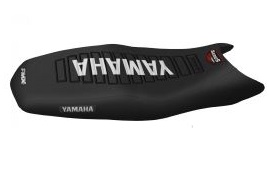 FUNDA ASIENTO YAMAHA SZ RR 150 NEGRO/NEGRO/BLANCO FMX (MXY HFS 76NNB)