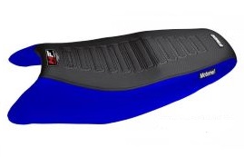 FUNDA ASIENTO MOTOMEL S2 NEGRO/AZUL FMX (MXM HF 612NA)