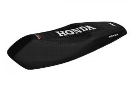 FUNDA ASIENTO HONDA BIZ 125 NEGRO/NEGRO/BLANCO FMX (MXH HFS 28NNB)