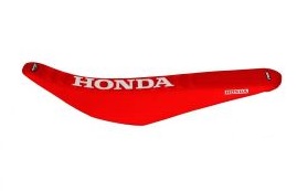 FUNDA ASIENTO HONDA CRF 250 - 18/20 - 450 - 17/20 ROJO/ROJO/BLANCO FMX (MXH HFS 38RRB)