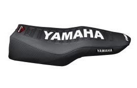 FUNDA ASIENTO YAMAHA FZ 16 MOD. VIEJO NEGRO NEGRO BLANCO FMX (MXY HFS 53NNB)