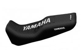 FUNDA ASIENTO YAMAHA YBR 250 NEGRO NEGRO BLANCO FMX (MXY HFS 55NNB)