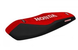 FUNDA ASIENTO HONDA BIZ 125 ROJO/NEGRO/BLANCO FMX (MXH HFS 28RNB)