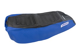 FUNDA ASIENTO YAMAHA CRYPTON MOD VIEJO NEGRO/AZUL FMX (MXY HF 72NA)