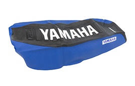 FUNDA ASIENTO YAMAHA CRYPTON MOD VIEJO NEGRO/AZUL/BLANCO FMX (MXY HFS 72NAB)