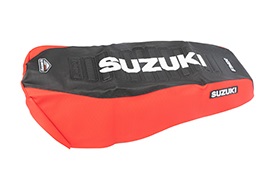 FUNDA ASIENTO SUZUKI EN 125 NEGRO/ROJO/BLANCO FMX (MXS HFS 113NRB)