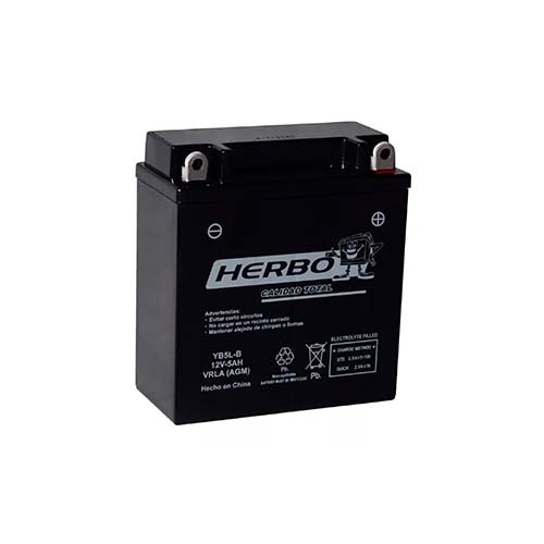 BATERIA DE GEL 12v YB5L-B AGM HERBO (86)