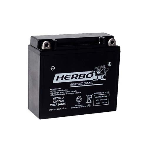 BATERIA DE GEL 12v YB7BL-A AGM HERBO (98)