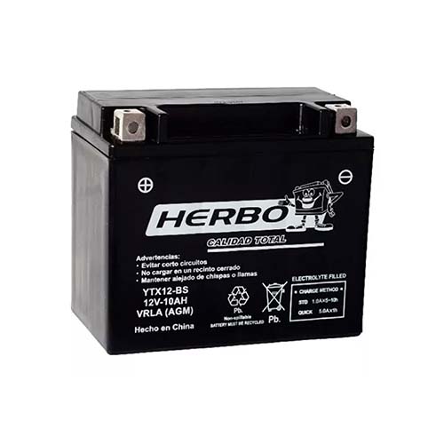 BATERIA DE GEL 12v YTX12-BS AGM HERBO (100)