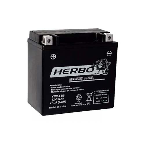 BATERIA DE GEL 12v YTX14-BS AGM HERBO (101)