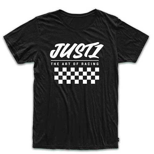 REMERA RETRO FLAG NEGRA TALLE M JUST1