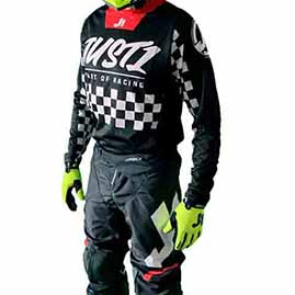 CONJUNTO MOTOCROSS MX FLAG NEGRO TALLE 28/30 JUST1