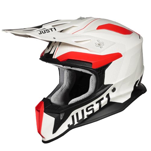 CASCO JUST1 J18 VIRTUAL FLUO RED/WHITE XS