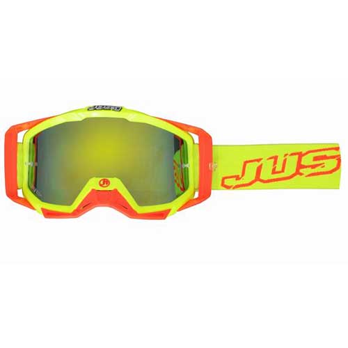 ANTIPARRA JUST1 IRIS NEON YELLOW (MICA REPUESTO + TEAR OFF 8pcs)