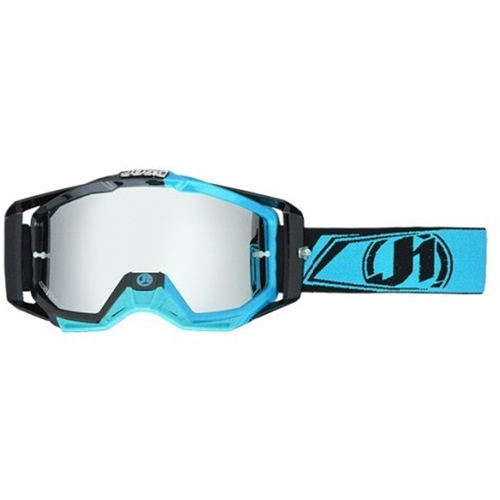 ANTIPARRA JUST1 IRIS CARBON FLUO L. BLUE (MICA REPUESTO + TEAR OFF 8pcs)