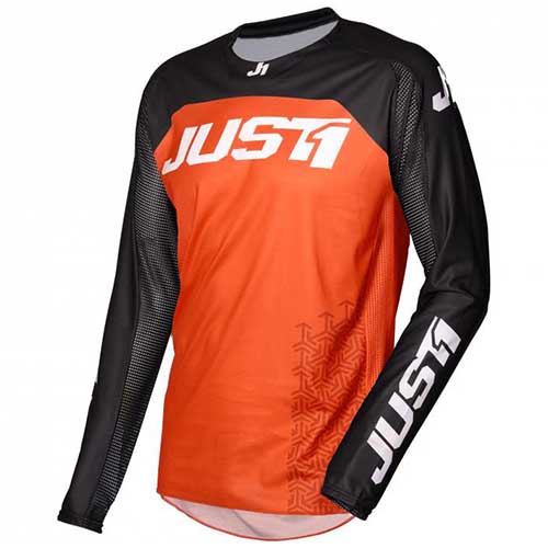 JERSEY (BUZO) MOTOCROSS JUST1 J-FORCE TERRA BLACK/ORANGE S