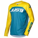 JERSEY (BUZO) MOTOCROSS JUST1 J-FORCE TERRA BLUE/YELLOW S