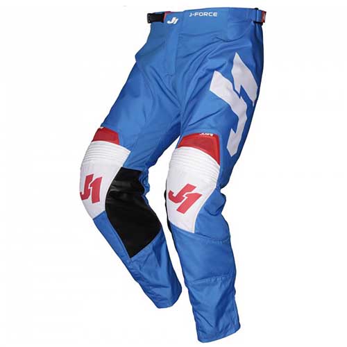 PANTALON MOTOCROSS JUST1 J-FORCE TERRA BLUE/RED/WHITE S