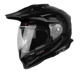 CASCO JUST1 J34 ADVENTURE CROSS SOLID BLACK GLOSS L