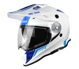 CASCO JUST1 J34 ADVENTURE CROSS SHAPE NEON BLUE L