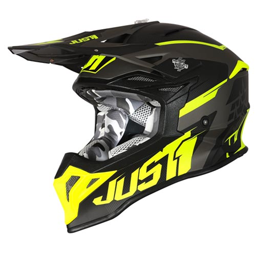 CASCO JUST1 J39 STARS BLACK FLUO YELLOW TITANIUM XS