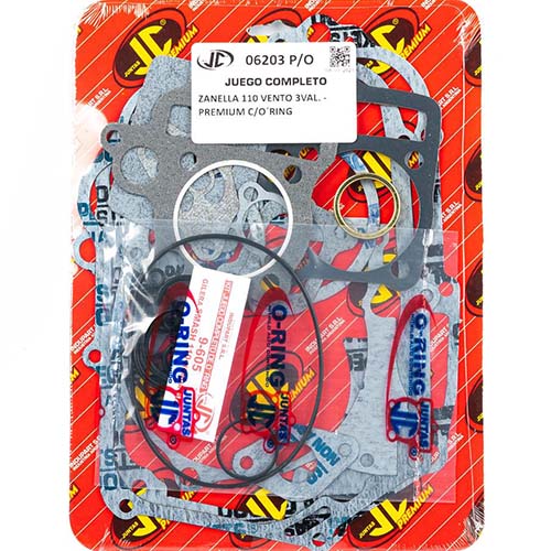 JUNTA ZANELLA 110 VENTO 3V. PREMIUM C/ORING JC (06203P/O)