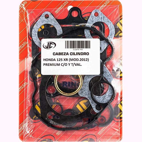 JUNTA TAPA DE CILINDRO HONDA 125 XR M.2012 PREM. C/ORING Y T/V JC (21373P/O)