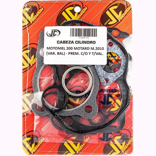 JUNTA TAPA DE CILINDRO MOTOMEL 200 MOTARD M.2010 (VAR. BAL) PRE. C/ORING JC (21339P/O)