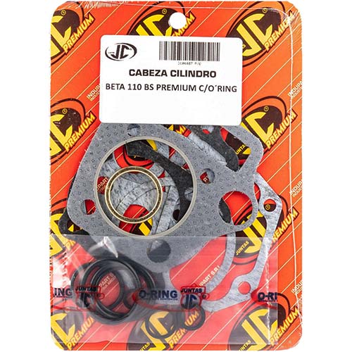 JUNTA TAPA DE CILINDRO BETA 110 BS PREMIUM C/ORING JC (06487P/O)