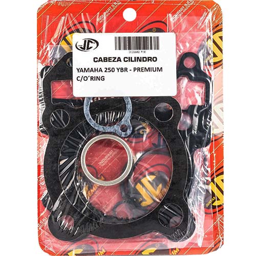 JUNTA TAPA DE CILINDRO YAMAHA 250 YBR PREM. C/ORING JC (21102P/O)