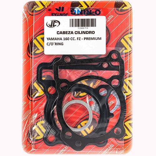 JUNTA TAPA DE CILINDRO YAMAHA 160 FZ 16 PREMIUM C/ORING JC (21123P/O)