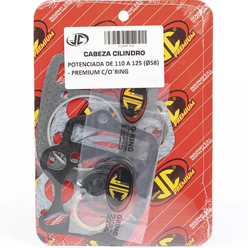 JUNTA TAPA DE CILINDRO POTENCIADA 125 DE 110 A 125DIAM 58 PREMIUM C/O´RING JC (21097P/O)
