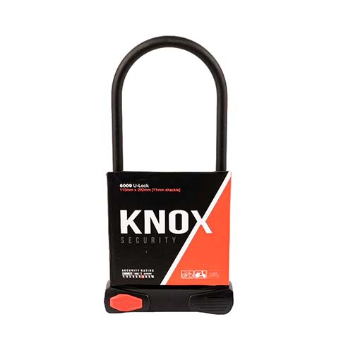 TRABA U KNOX 6009 11.5CMx29.2CM ESPESOR 11mm (2 Llaves) + Soporte