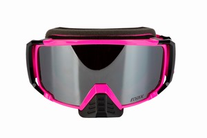 ANTIPARRA ESPEJADA MAX PRO RACE VIOLETA/NEGRO (C/FUNDA)