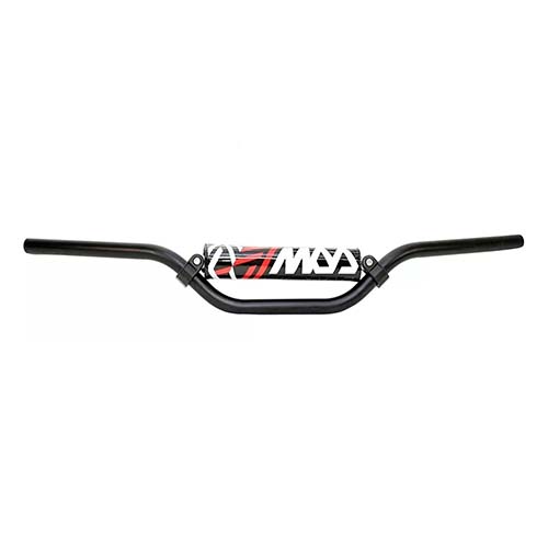 MANUBRIO 8011 ALUM. UNIVERSAL C/PAD HONDA BROS / YAMAHA XTZ ALTO NEGRO MDA