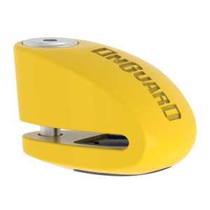 TRABA DISCO C/ALARMA 120db ONGUARD 8258 AMARILLO 6mm