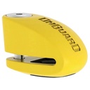 TRABA DISCO CON ALARMA 120DB 8258 6mm AMARILLO ONGUARD