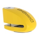 TRABA DISCO CON ALARMA 120DB 8258 6mm AMARILLO ONGUARD