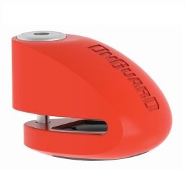 TRABA DISCO C/ALARMA 120db ONGUARD 8262 NARANJA FLUOR 10MM