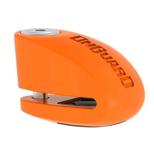 TRABA DISCO CON ALARMA 120DB 8262 10mm NARANJA FLUOR ONGUARD
