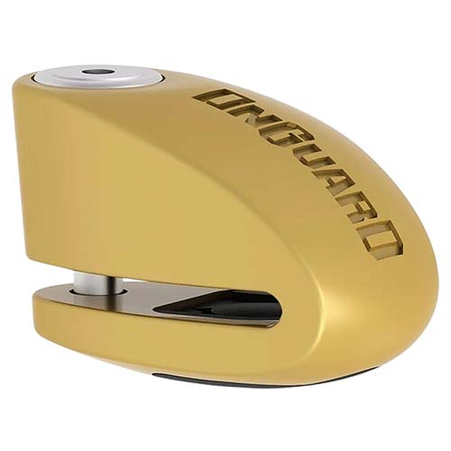 TRABA DISCO CON ALARMA 120DB 8265 10mm DORADO ONGUARD