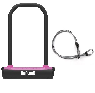 TRABA U ONGUARD 8154 NEON SERIES FUCSIA 11.5cmx23cm + Alargador + Soporte