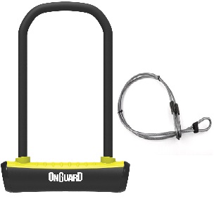 TRABA U ONGUARD 8154 NEON SERIES AMARILLO 11.5cmx23cm + Alargador + Soporte