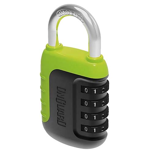 CANDADO 8243 40mm CON COMBINACION NEON VERDE ONGUARD