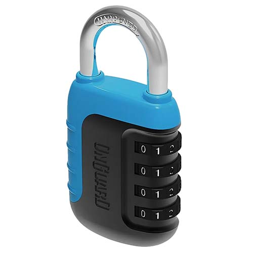 CANDADO 8243 40mm CON COMBINACION NEON AZUL ONGUARD