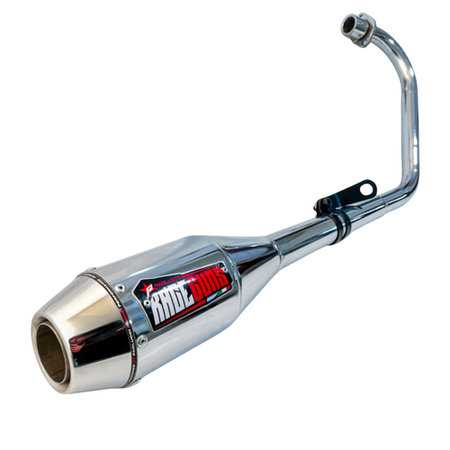 ESCAPE MOTO ZANELLA RX 150 ST2 CROMO DEPORTIVO (VARILLERO) PAOLUCCI (EM150RX22-D)