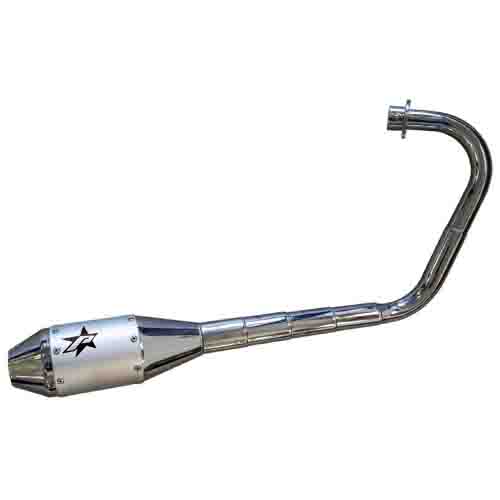 ESCAPE MOTO HONDA CG TITAN 150 ST2 SILEN ALUMINIO GRIS COMPETICIÓN PAOLUCCI (EM150CG23-C+200GR)
