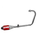 ESCAPE MOTO HONDA CG TITAN 150 ST2 STYLE ROJO DEPORTIVO PAOLUCCI (EM150CG23-SRO)